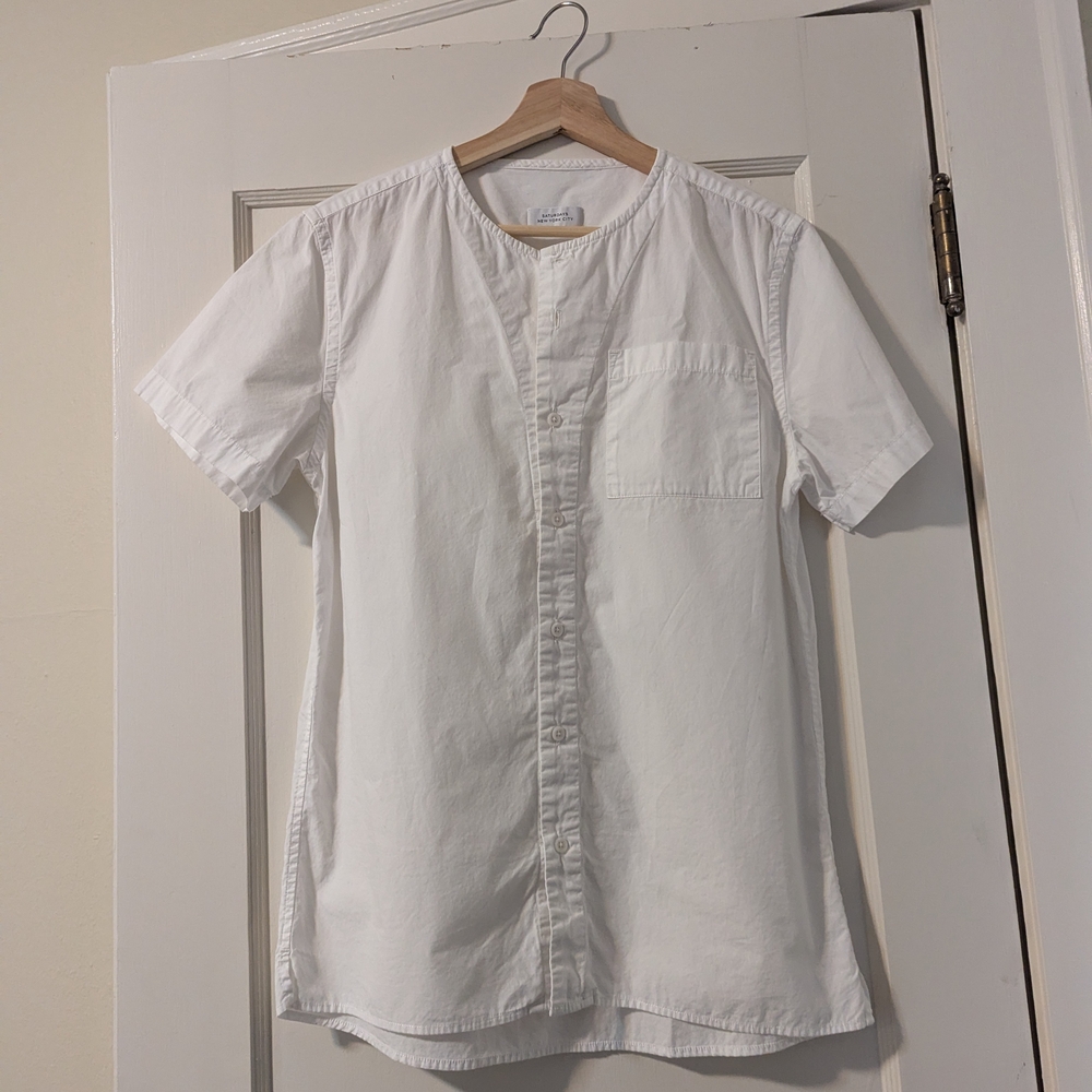 Men's White Short Sleeve Shirt